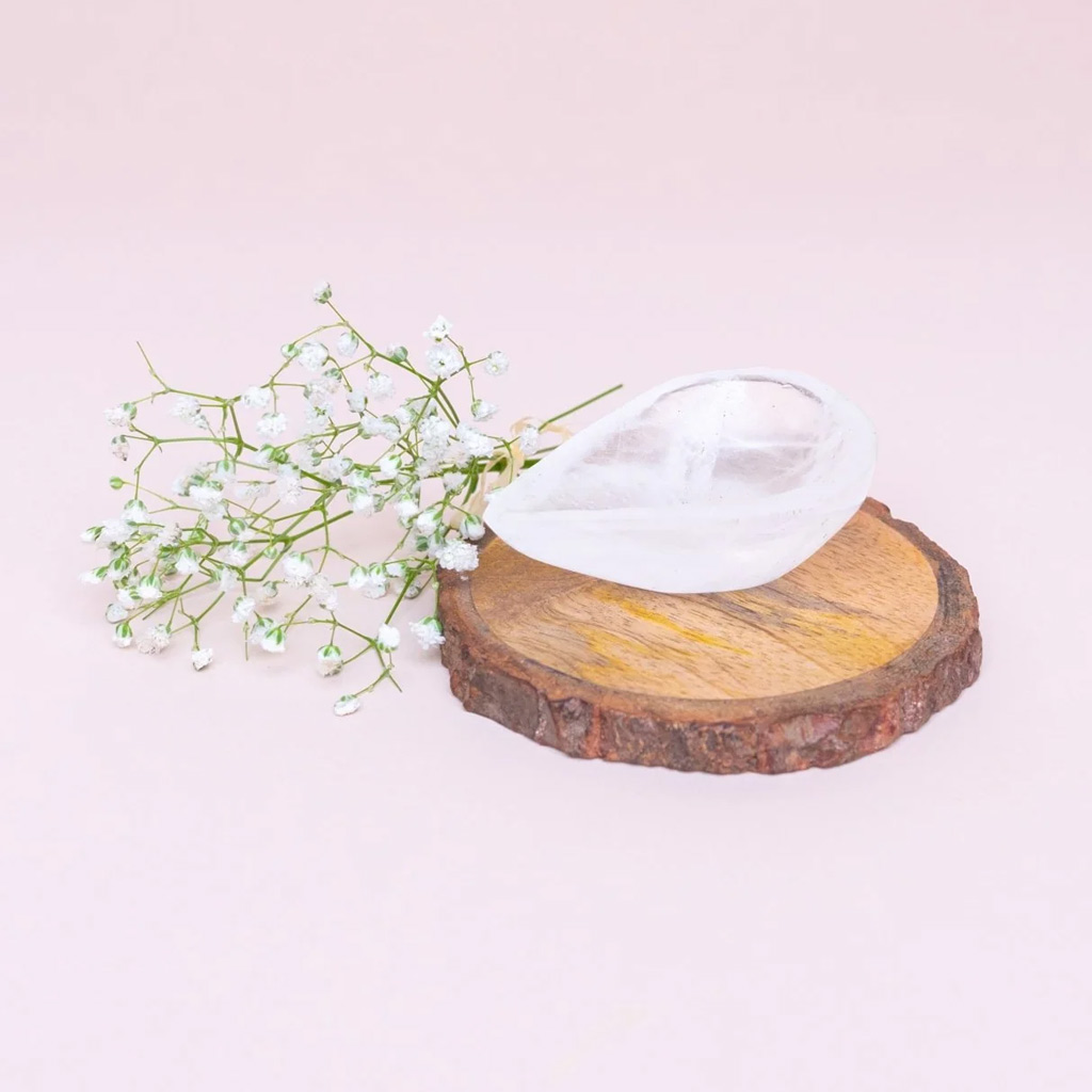 Clear Quartz Diya