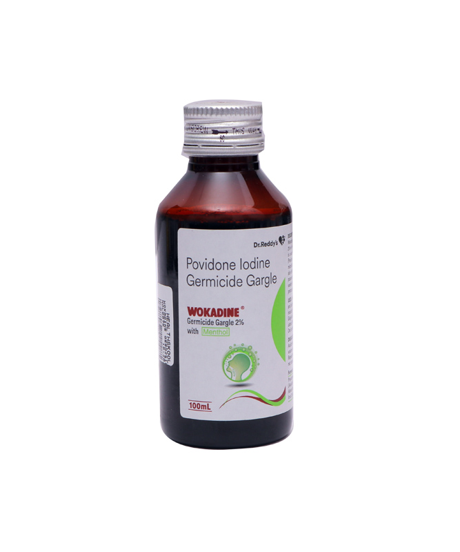 WOKADINE GERMICIDE WITH MENTHOL GARGLE 2% 100ML