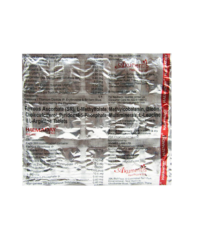 HAEMADAY PLUS TAB 15S