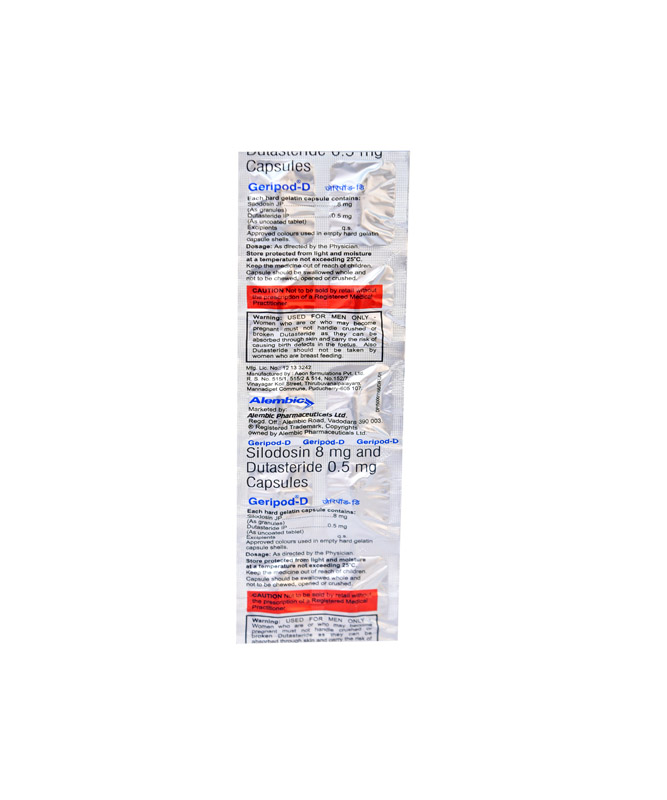 GERIPOD D CAP 8/0.5MG 10S