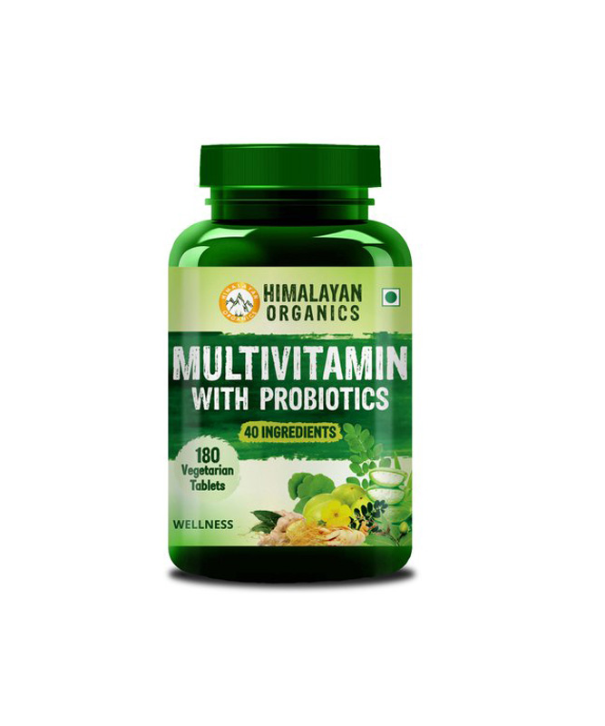 HIMALAYAN ORGANICS MULTIVITAMIN TAB PROBIOTICS 40 INGREDIENTS 180S