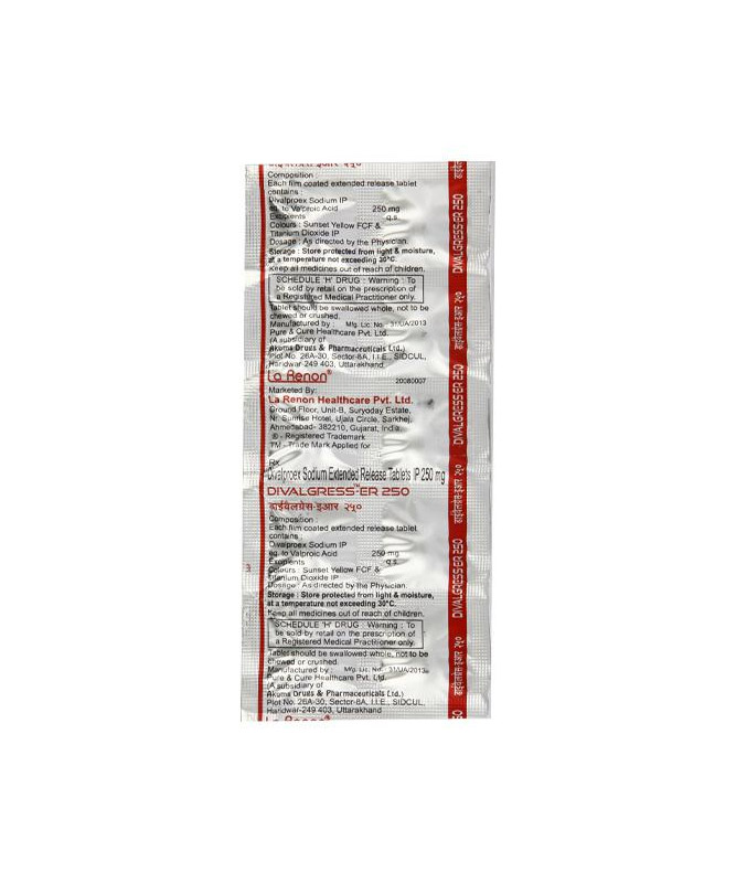 DIVALGRESS ER TAB 250MG 10S
